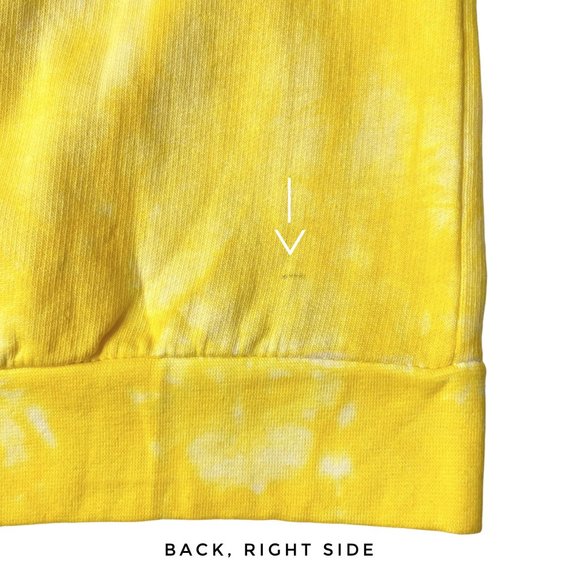 Urban Outfitters Sublime Long Beach Yellow Tie Dye Oversized Sweatshirt - Picture 8 of 8
